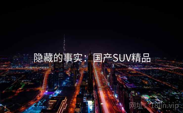 隐藏的事实：国产SUV精品